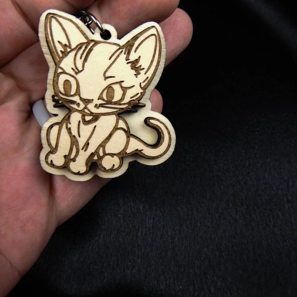 Adorable cat keychain